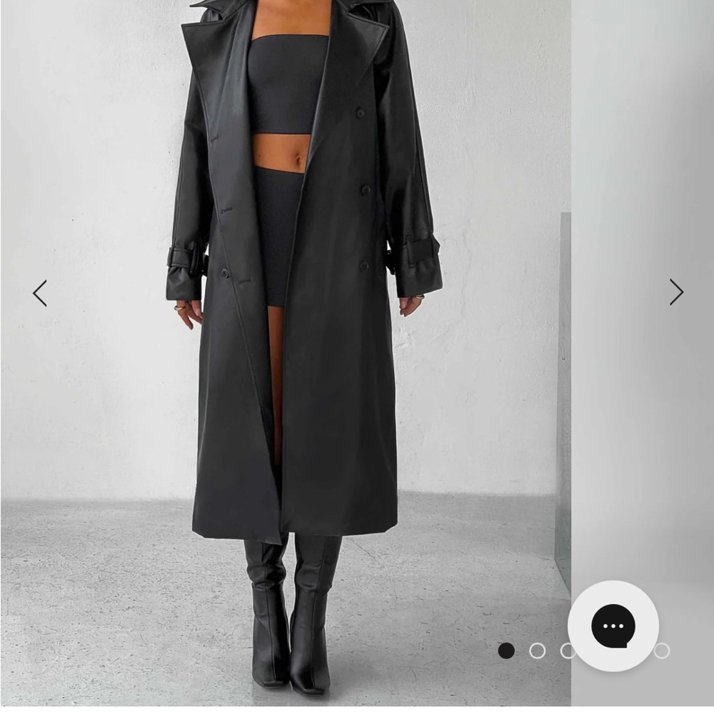 Women's Black Trench Coat